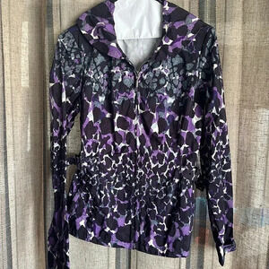 Chico's Women's Vibrant Purple and Black Jacket
